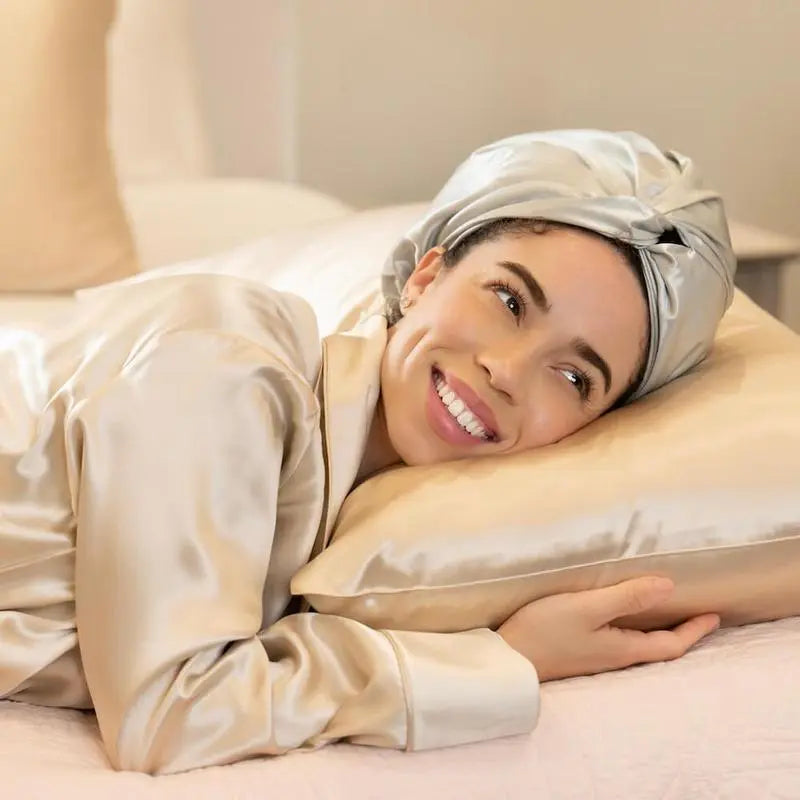 Gorro Reparador de Seda Premium – Anti-Frizz Nocturno